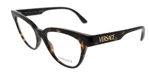 Versace Eyeglasses VE 3315 108 Havana, Brown, 52/18/145