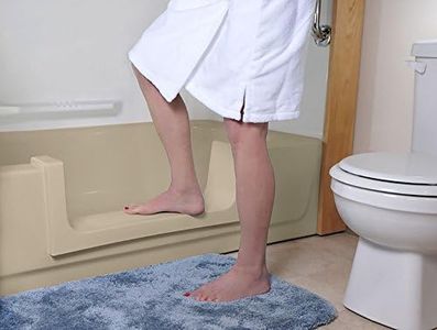 CleanCut Step Bathtub Accessibility Kit - Convert Existing Tub to Step-In Shower (Beige, Size Large)