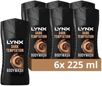 Lynx Dark Temptation Shower Gel 12 hours of irresistible smell 6x 225 ml
