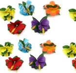 Oojami 18-Piece Hawaiian Luau Flower Hair Clip Set – Tropical Plumeria Hair Accessories for Girls & Women, Party Favors for Luaus, Beach, Birthdays, and Hula Dance
