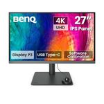 BenQ PD2706U 27"(68cm) IPS HDR10 4K Monitor|100% Rec709| 100% sRGB|95% P3|Pantone Skintone| Calman Verified|CAD/CAM & Animation Mode|KVM|Auto Pivot|PIP/PBP|USB Hub|HDMI|DP|USB-C(90W PD)(Gray)