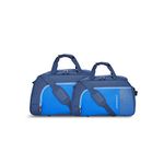 Aristocrat Polyester Solid Pattern Smash Dft (H) 54 + 64 Duffle Bag, (Blue, Custom), 64 x 31 x 34 Centimeters