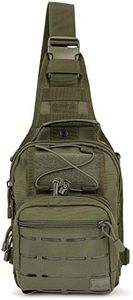 WOLF TACTICAL Compact EDC Sling Bag - Concealed Carry Shoulder Bag for Range, Travel, Hiking, Outdoor Sports (OD Green)