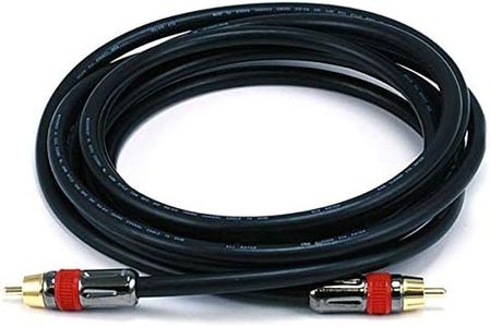 Monoprice 10ft High-Quality Coaxial Audio/Video RCA CL2 Rated Cable - RG6/U 75ohm (for S/PDIF, Digital Coax, Subwoofer, and Composite Video)