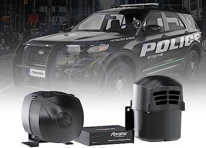 Abrams Tornado Low Frequency Tone Siren Intersection Clearing System (add-on to any 100-200 watt siren system) SWAT Fire Truck EMS ATV POV Police Car Siren Speaker System Powerful Low Vibration Tone
