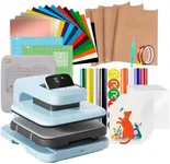 HTVRONT Auto Heat Press Machine for T Shirts - Heat Press 15x15 with Adjustable Pressure & 55 Pack Heat Press Accessories & 2 Pcs Cutting Mat & 8 Pcs Puff Heat Transfer Vinyl