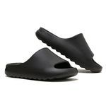 Unisex Slippers Slides for Women and Men, EVA Non-slip Super Soft Quick Drying Bathroom Shower Cloud Slippers, Lightweight Spa Open Toe Summer Slippers for Adult Couples Indoor Outdoor