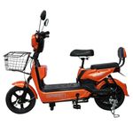 Green Udaan Low Speed Electric Scooter Non RTO 30KM Range with Portable Charger - EMI Available (Orange-EMI)