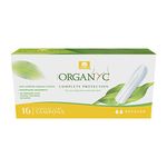 Organyc - 100% Certified Organic Cotton Tampons - No Applicator, Free from Chlorine, Perfumes, Rayon, and Chemicals - Regular Flow, 16 Count (Pack of 1)