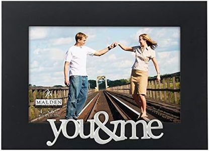 Malden International Designs Expressions You and Me Black Wood Picture Frame, 4x6, Black