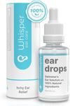 Whisper Ear Drops | 2oz | USA | All Natural Swimmers Ear Drops for Adults with Itchy Ears | Swimmer's Ear Drops Combat Swimmers Ear with Acetic Acid Ear Drops