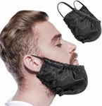 Losuya 2pcs Beard Covers Beard Protector Beard Bib Guard Bandana Men Facial Hair Bib Bonnet Guard Storage Cover