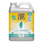 Purina Tidy Cats Light Weight, Low Dust, Clumping Cat Litter, Lightweight Free & Clean Unscented, Multi Cat Litter - (2) 8.5 lb. Jugs