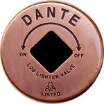 Dante Products FP.GV.AC Antique Copper Floor Plate for Dante Globe Valve