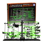 CKB LTD Space Rail Perpetual Rollercoaster Glow in The Dark Level 4 - Marble Roller Coaster Run DIY Track Build Kit Space Rail Track Run Construction Gadget