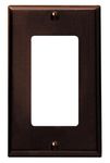 Leviton 80401 1-Gang Decora/GFCI Device Decora Wallplate, Standard Size, Thermoset, Device Mount (Brown)