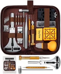 EasyTime Watch Repair Tool Kit: Professional Battery Replacement and Link Removal Set,149 PCS Watch Back Remover Case Opener Band Strap Tool for DIY and Watch Enthusiasts