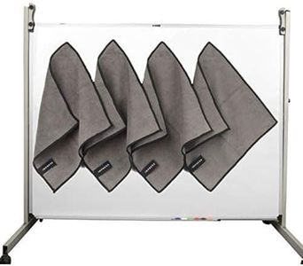IMPRESA 4 Pack Magnetic Cleaning Cloth Dry Erasers for White Boards - Extra Strong Magnet - Compatible with All Whiteboards - Ideal for Classroom, Home & Office Use -Reusable & Washable- 10'' X 10''