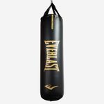 Everlast Elite Nevatear Heavy Bag - Dual-Hanging Strap System, Foam & Sand-Filled, Reinforced Straps - Ideal for Training, Boxing, Fight Sports, Fitness, Home Gym - 80LB - Black/Gold
