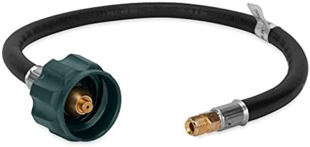 Camco Pigtail Propane Hose Connector | Rated for 200,000 BTUs per Hour | 20-inches (59073)