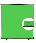 FUDESY Green Screen - 75" Portable Collapsible Chroma Key Panel with Auto-Locking Frame, Aluminum Base, Wrinkle Resistant Pull-up Greenscreen Backdrop Kit for Photography Photo Video Studio Live Game
