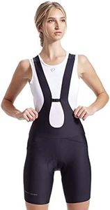 PEARL IZUMI Women's 8" Attack Air Bib Shorts, Breathable with Reflective Fabric Black
