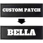 KIKA Pets Custom Name Tag for Dog Harness & Pet Bags with Velcro backing | Personalised Name tag for Dog Harness & Pet Bags (XL- 5.5" x 1.5") Pack of 2 Pcs