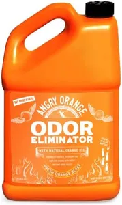 ANGRY ORANGE Pet Odor Eliminator for Strong Odor - Citrus Deodorizer for Strong Dog or Cat Pee Smells on Carpet, Furniture & Indoor Outdoor Floors - 128 Fluid Ounces - Puppy Supplies - 1 Gallon