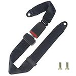 Nuscen Universal Seat Belt 2 Point Seat Belt Adjustable Lap Replacement Seatbelt for Most of Cars Seat Belt with Car Strap Buckle -Seat Safety Belt Car Accessories (Black, 33''-47'')