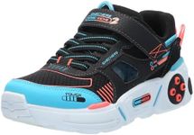 Skechers Boy's Game TRONIX 2.0 Sneaker, Black/Multi, 13 Little Kid