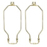 Sourcingmap Lamp Harp Finial Holder Set 12 Inch Polished Brass 2Pcs for Table and Floor Lamps