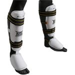 MOOTO MTX Taekwondo Shin&Instep Protectors White XS to XL (L(51.5cm or 20.2"))