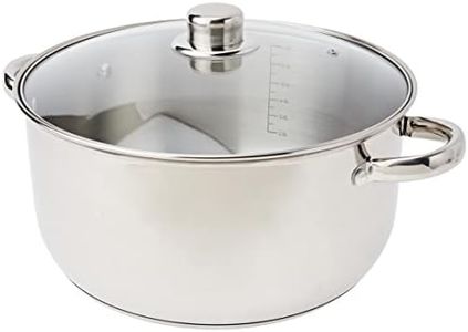 Crealys Olympe Cacerola, Acero Inoxidable, 28 cm,8 l