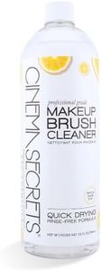 Cinema Secrets Original Makeup Brush Cleaner Solution - Professional Cleanser for Makeup Brushes - Quick-Drying, Rinse-Free Formula - Removes Stubborn Waterproof Make Up - Lemon (32 fl oz)