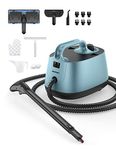 Steam Cleaner for Car, Aspiron Multipurpose Portable Canister Steamer with 21 Accessories, Chemical-free, Steam Cleaner Carpet and Upholstery Floors Car Kitchen Tiles, 1.3L Capacity, 5 Mins Fast Heating