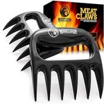 Meat Claws Shredder for BBQ - Perfectly Shredded Meat, These are The Meat Claws You Need - Best Pulled Pork Shredder Claw x 2 for Barbecue, Smoker, Grill (Black)