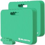 BLOSTM Green Garden Kneeling Pad 2 Pack - High Density Foam Kneeling Pads With Two Textures, Premium Large Foam Mats for House Work, Gardening, Baby Care & Yoga, Water Resistant Kneeling Mat - 2 PCS