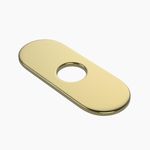 Lefton 6" Sink Cover Plate for 1 or 3 Hole Bathroom or Kitchen Faucet, Polished Gold, FCP2202-5