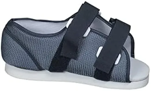 DMI Post Op Shoe, Surgical Walking Shoe for Plantar Fasciitis, Foot Pain, Broken Foot or Toes, Lightweight, Adjustable Straps, Universal Left or Right Foot Fit, 1 Each, Shoe Size 6-8, FSA HSA Eligible