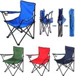 Cpixen Portable Foldable Camping Chair for Fishing Beach Picnic Outdoor Beach Chairs Big(Color May Be Vary)