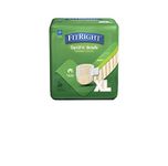 Medline FitRight Plus Adult Briefs with Tabs, Moderate Absorbency, X-Large, 57"-66" (Pack of 20) - FITPLUSXLGZ