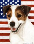 Best of Breed Jack Russell Patriotic II Garden Flags