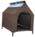 Homecute Elevated Portable Pet House -(Chocolate)