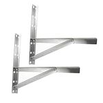 GRIRIW 2pcs Air Conditioner Outer Rack Air Conditioning Support Frame Window Con Support Bracket Air Conditioner Bracket Window AC Support Stainless Steel Window Tripod