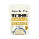 Vassely - Cassava Couscous, Grain Free & Gluten Free Couscous, Attieke, 1lbs (450g) Bag, Paleo Friendly & Vegan, Made From 100% Cassava Root, Lower Glycemic Index for Weight Loss