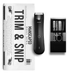 Manscaped Trim & Snip 3.0,Mens Grooming Kit,Includes The Lawn Mower 3.0 Ergonomically Designed Powerful Waterproof Trimmer & The Shears 2.0 Manicure Set. Male Grooming & Care Kit - Battery Powered