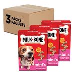 Milk-Bone Original Dog Biscuits Mini Sized Dog Treats, Meaty Taste, 850g Boxes (Pack of 3)