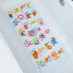 ShineCozy Cartoon Non Slip Bathtub Mat - 90 * 40 CM XL Large Size Anti Slip Shower Mats for Floor Tub Mats (Alphabet)