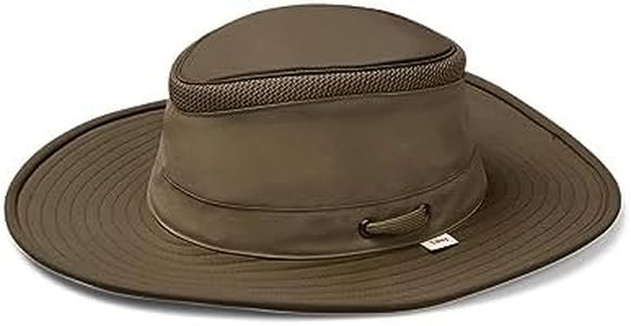 Tilley Unisex LTM6 Airflo Broad Brim Recycled Sun Hat, Olive, 7 1/2 US