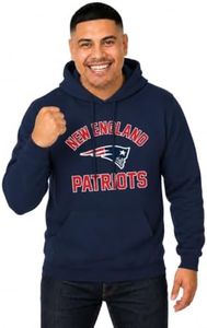 New England Patriots Gameday Hoodie Pullover Sweatshirt - Navy, XXXX-Large